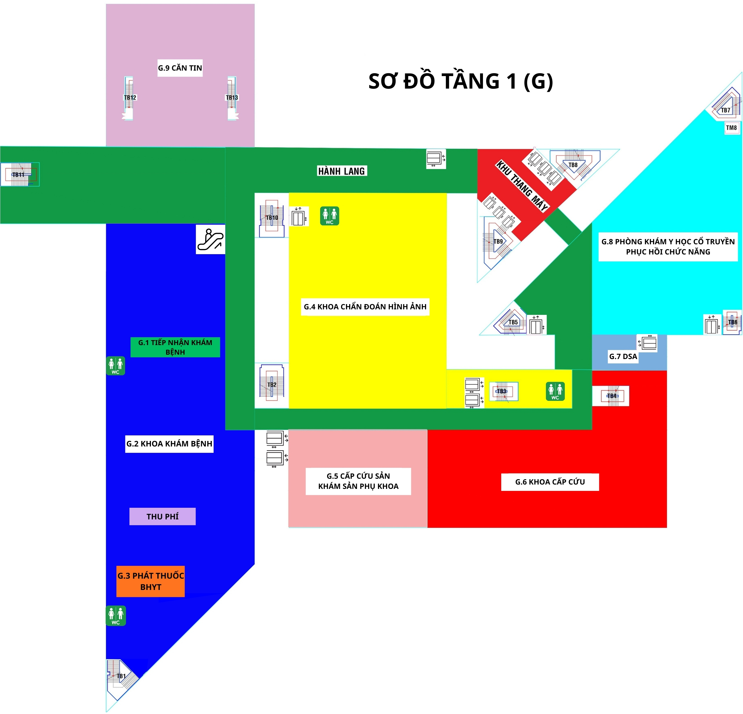 Sơ đồ tầng trệt